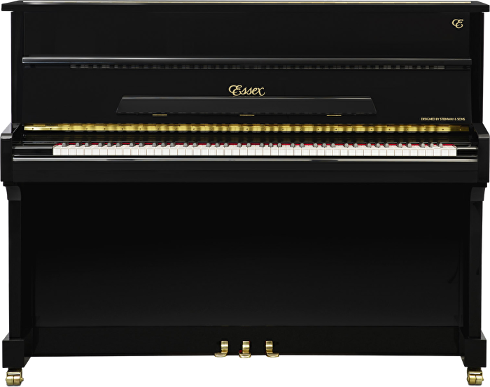 ESSEX EUP-116 E Parlak Siyah 116 CM Duvar Piyanosu